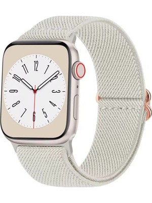 Alstrap Apple Watch 11-10 42MM Seri 4-5-6-7-8-9 Uyumlu 38-40-41MM Kumaş Elastik Kordon Kayış