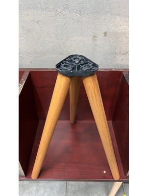 Açık Meşe Konik 20 cm Ahşap Mobilya Ayağı – 3’lü Takım (Koltuk, Puf, Berjer, Sehpa Için – Bağlantı Aparatı Dahil)