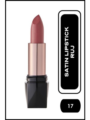 Golden Rose Satin Lipstick No: 17 - Satensi Bitişli Nemlendirici Etkili Ruj