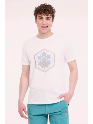 Lumberjack  ml Wood 11URB43-067 5fx Ekru Erkek T-Shirt A102006168