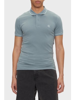 Calvin Klein Pamuklu Slim Fit Düğmeli Yaka Polo T Shirt J30J315603CKM Erkek Polo Yaka T Shirt J30J315603 Ckm
