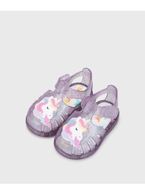 18-25 Numara Arası Igor Toby Unicorn Simli Sandalet - Lila