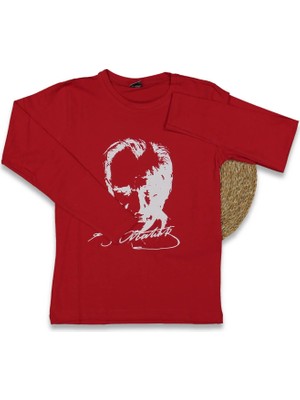 Çocuk  Atatürk Baskılı Uzun Kol Tişört BGL-ST03984