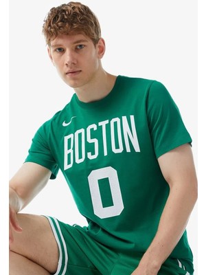 Nike Boston Celtics Nba Erkek Yeşil Basketbol Tişört
