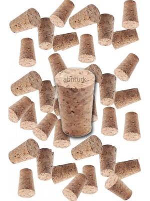 Orijinal Mantar Şişe Tıpası 24 Adet, Mantar Şişe Kapağı, Şişe Tıpası Hakiki Mantardan Üretim