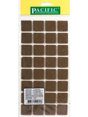 Hamadex 25×25 mm Kendinden  Yapışkanlı Kare Keçe Mobilya Ayağı Koruyucu – 32li Paket (Masa, Sandalye, Koltuk, Sehpa, Zemin Koruyucu ve Gürültü Önleyici Kare Keçe)