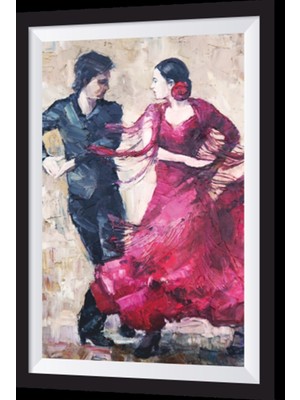 Tango Sanatsal Çerçeve Görünümlü Ahşap Tablo