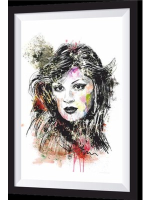 Gülşen Bubikoğlu Yeşilçam Sanatsal Çerçeve Görünümlü Ahşap Tablo