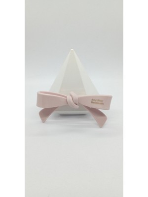 Pudra Renk Fiyonk Kemik Pens Toka