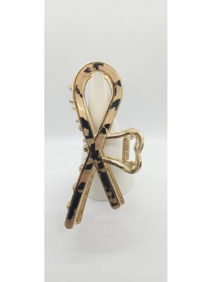 Leopar Desen Mandal Toka (Siyah Detaylı)