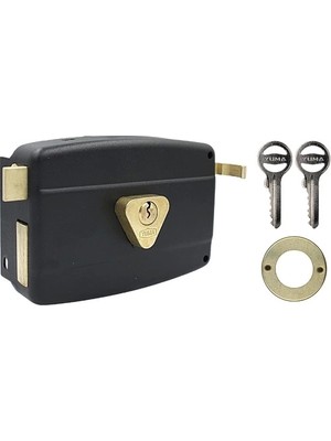 Yuma YM-600 Kilit Yuma Tirajlı Kilit Oval Karşılıksız Siyah