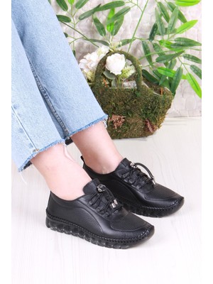 Mehmet Mete 0006-D Anatomik Rahat Yumuşak Hakiki Deri Kadın Ayakkabı