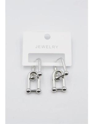 Tf Zincir Küpe - Gümüş