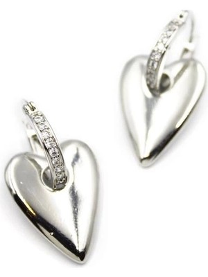 Kalp Küpe - Gümüş