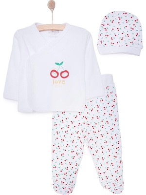 Hellobaby Kız Zıbın-Şapka-Patikli Alt Kız Bebek