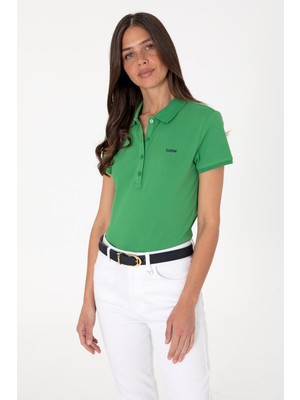 U.S. Polo Assn. U.s. Polo Assn. Kadın Açık Yeşil Tişört Basic 50305764-VR092