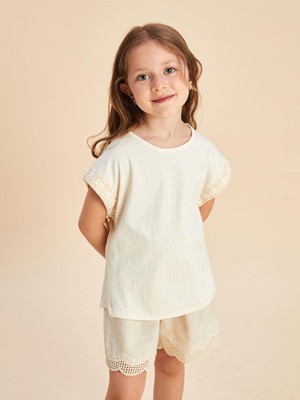 Bisiklet Yaka Basic Kız Çocuk Bluz  (S5)