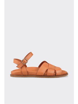 Taba Deri Kadın Sandalet