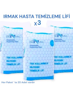 IRMAK Hasta Vücut Temizleme Lifi 3 Paket