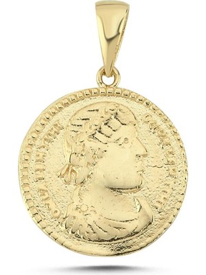 14 Ayar Antik Roma Figürlü Altın Kolye Ucu