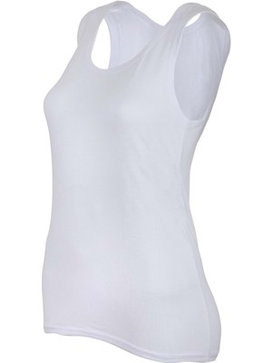 Belinay 0953 Kalın Askılı Bayan Atlet Beyaz L