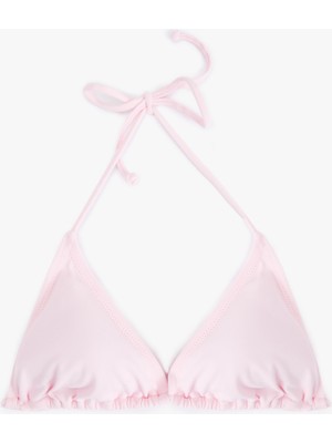 Koton Boyundan Bağlamalı Üçgen Bikini Üstü