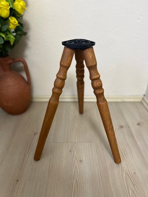 Açık Meşe 38 cm Torna Ahşap Sehpa / Mobilya Ayağı – 3’lü Takım (Bağlantı Aparatları ve Vidalar Dahil)