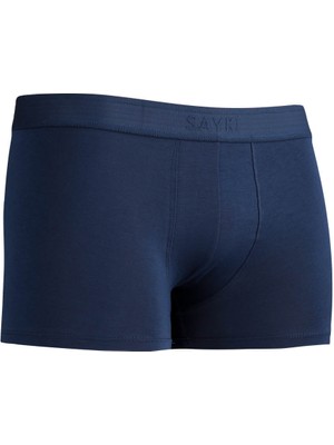 Lacivert Pamuklu Boxer