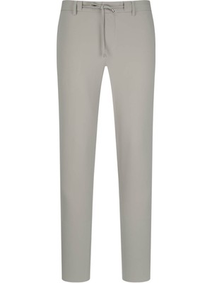 Bej Rahat Kesim Yandan Cepli Jogger Pantolon