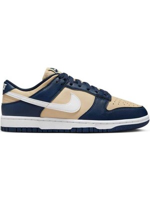 Nike Dunk Low Next Nature Leather Women Sneaker Hakiki Deri Beyaz Lacivert Kadın Spor Ayakkabı