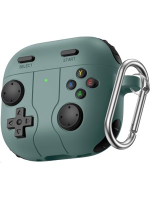 Airpods 4. Nesil (Airpods 4 2024) Uyumlu Oyun Kolu Tasarımlı Silikon Kılıf