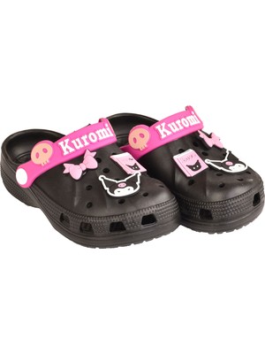 Kuromi My Melody Kız Çocuk Kaymaz Taban Terlik Havuz Plaj Sandaleti