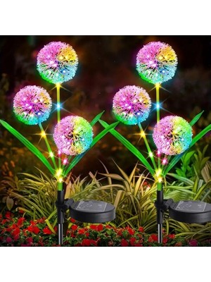 Güneş Enerjili Karahindiba LED Bahçe Işık, Şenlikli Dış Aydınlatma Dekoru