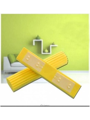 Teknotrust 2 Adet Süngerli Mop Kafası Fayans Yer Temizleme Takıp Çıkartılabilir Süper Emici Kelebek Mop Sünger