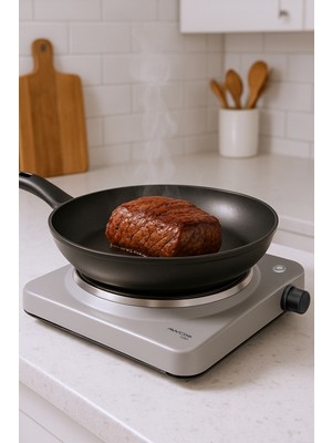 Awox Lotus Inox Paslanmaz Çelik Elektrikli Tekli Ocak – Taşınabilir, Enerji Tasarruflu ve Dayanıklı Tasarım