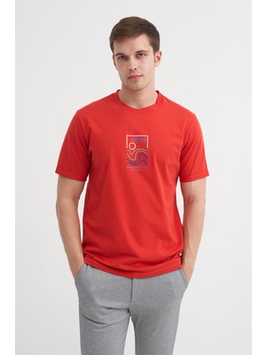 Cazador 4188 Erkek Bisiklet Yaka T-Shirt