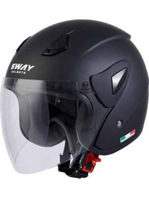 Sway Sw 700 Matt Black Yarım Kask