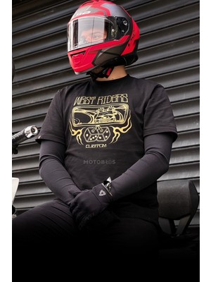 Kol Çorabı Güneş Korumalı Motosiklet Bisiklet Kol Çorabı- Siyah