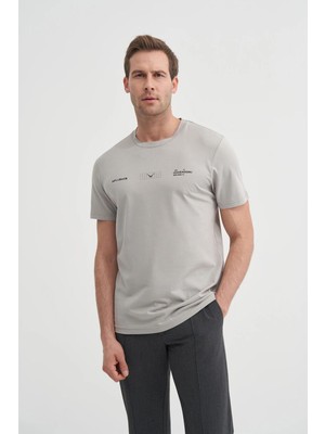 Cazador 4161 Bisiklet Yaka T-Shirt