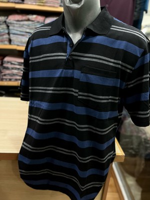 Erkek Polo Yaka Düğmeli Cepli T-Shirt