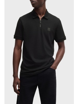Boss Pamuklu Slim Fit Yarım Fermuarlı Polo Yaka T Shirt Erkek Polo Yaka T Shirt 50537507 001