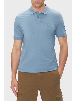 Boss Streç Pamuklu Slim Fit Düğmeli Polo Yaka T Shirt Erkek Polo Yaka T Shirt 50507803 462