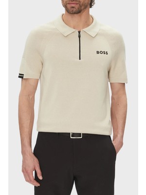 Boss Pamuklu Slim Fit Yarım Fermuarlı Polo Yaka T Shirt Erkek Polo Yaka T Shirt 50537146 284