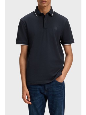 Boss Streç Pamuklu Slim Fit Düğmeli Polo Yaka T Shirt Erkek Polo Yaka T Shirt 50507699 404