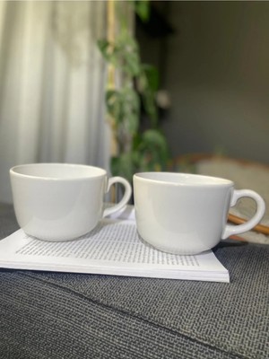 Rgs Seramik 2'li Şekerlik Noodle Jumbo Kupa Kase