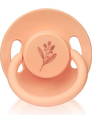 Wee Baby Pure Yuvarlak Uçlu Kauçuk Emzik No:1 Somon 0-6 Ay