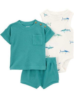 Carters Erkek Bebek Alt Üst Set