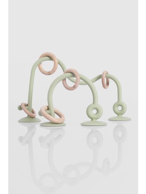 Silikon Eğitici Mama Sandalyesi Oyuncağı Yeşil