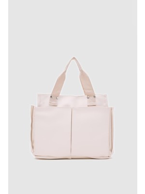 Milano Deri Evrak Çantası Krem