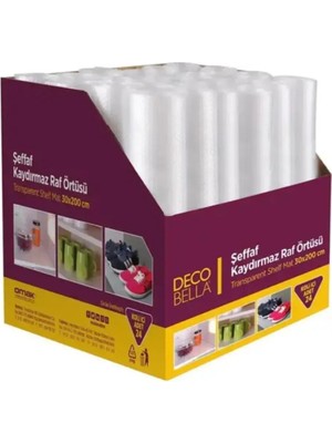 Raf Örtüsü Şeffaf Kaymaz Örtü 50*125 cm